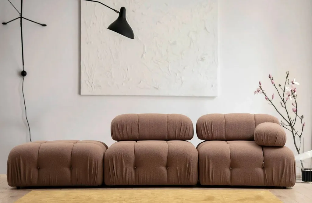 Puf Bubble, kafe bouclette, Tuffet Atelier del Sofa - 3