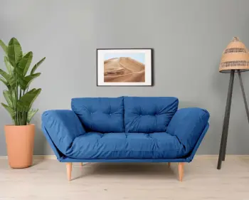 Divan-krevat treshe, ngjyrë Parliament Blue, Nina Daybed GR108