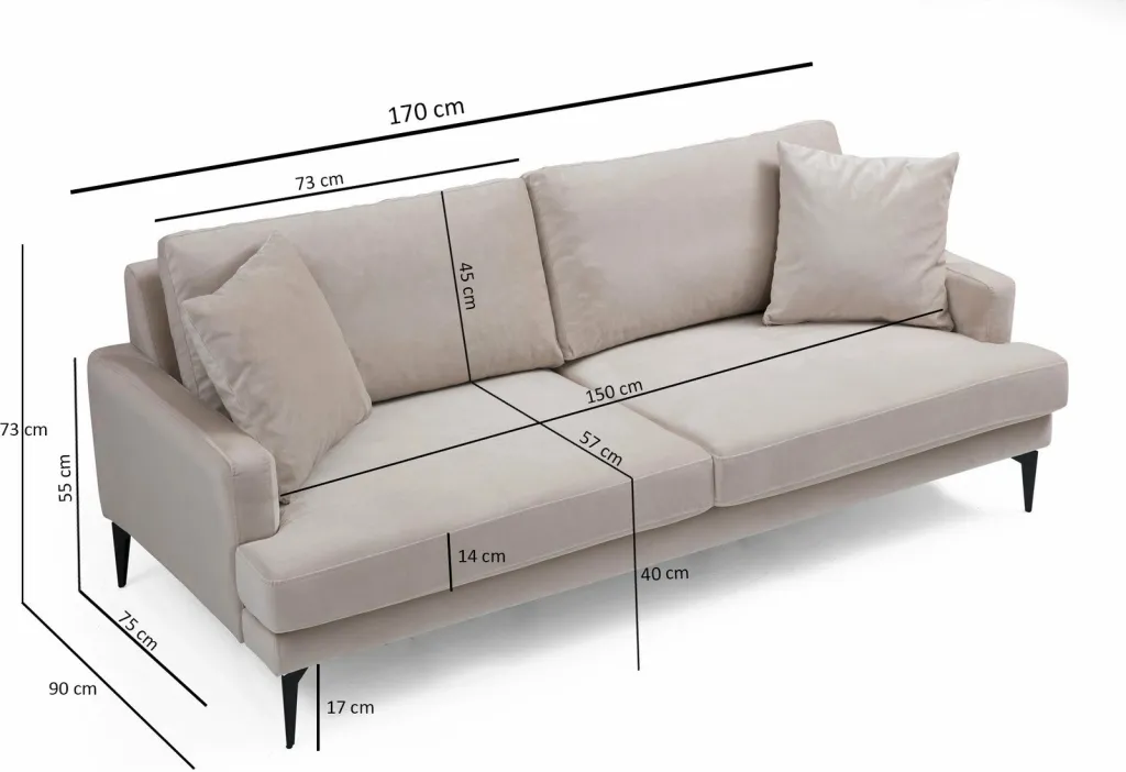 Divan dy ulëshe Atelier del Sofa, Papira, bezhë - 8