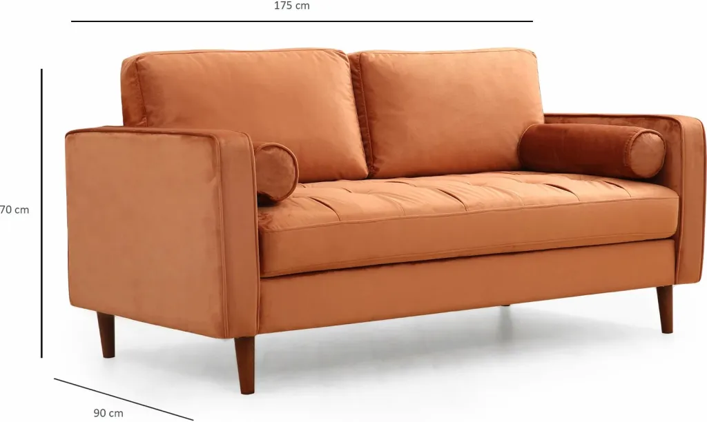 Divan dy ulëshe Atelier del Sofa, Rome, portokalli - 9