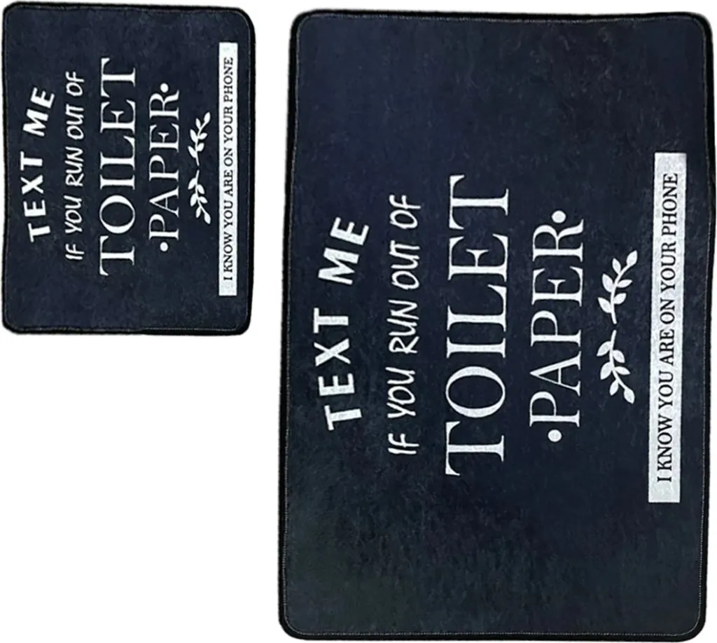 Set tapetash për banjo (2 copë), Mijölnir, për tualet, e zezë - 2