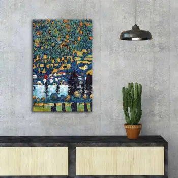 Pikturë dekorative në kanavacë Wallity, FAMOUSART-066, shumëngjyrëshe, 45x70cm