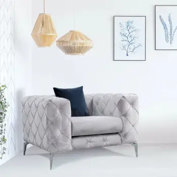 Karrige Wing Atelier del Sofa, Como, gri e çelët