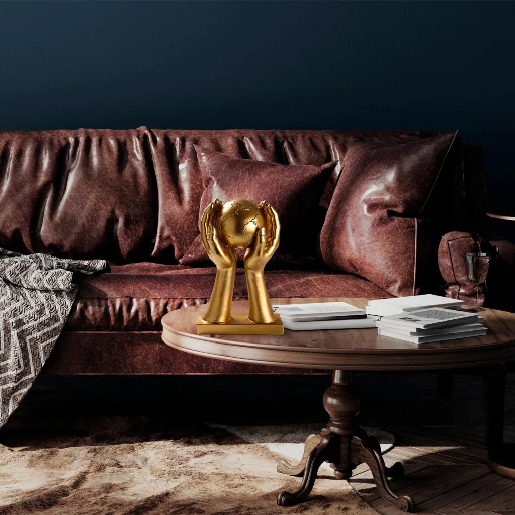 Objekt dekorativ Aberto Design, Global, ngjyrë ari - 4