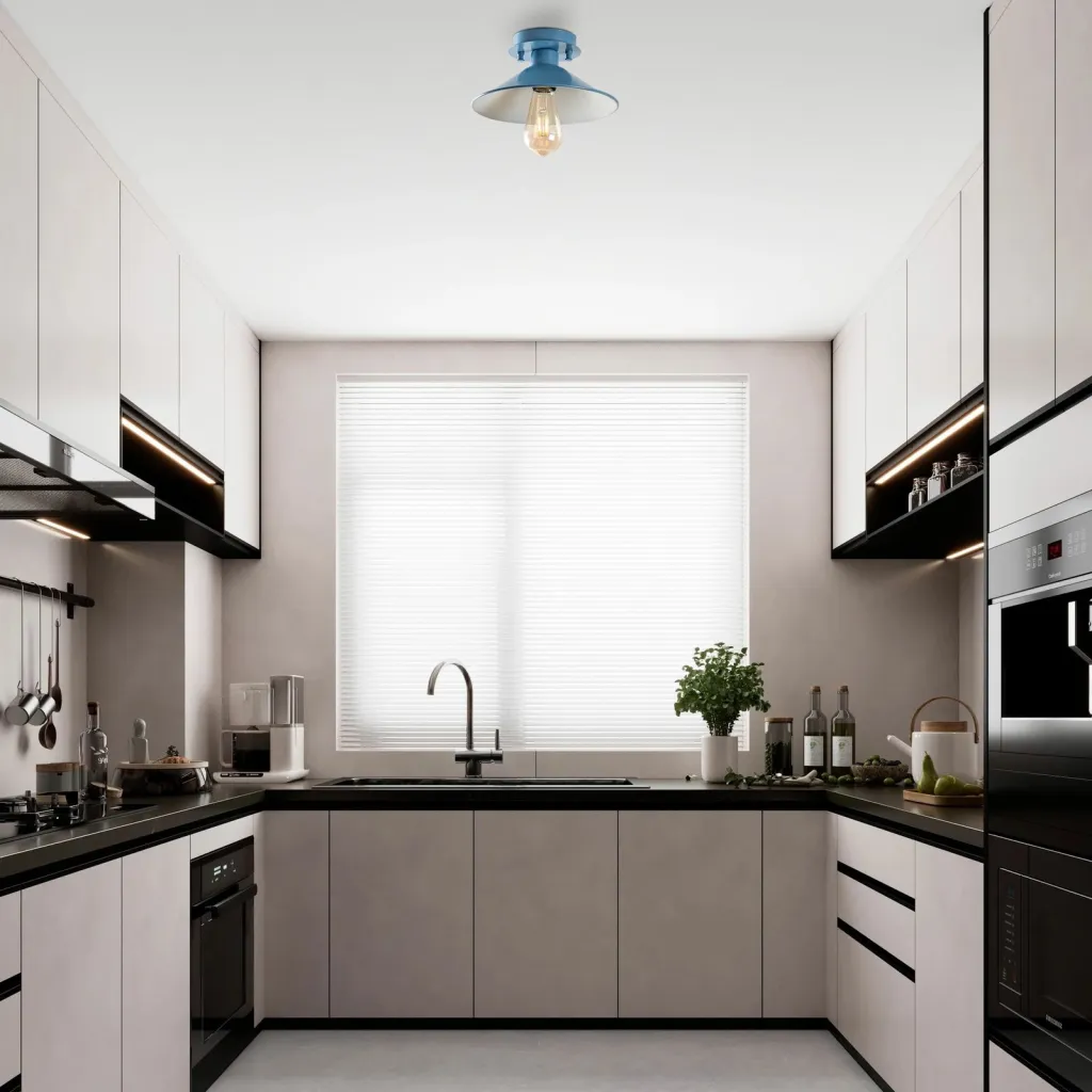 Llambë tavani Opviq, Konıksıvama, ngjyrë kaltër, N-662 - 2