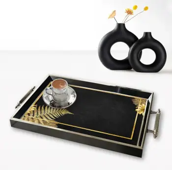 Tabaka xhami, shumëngjyrëshe, Aberto Design, TPG9773, 50x29x3.5 cm