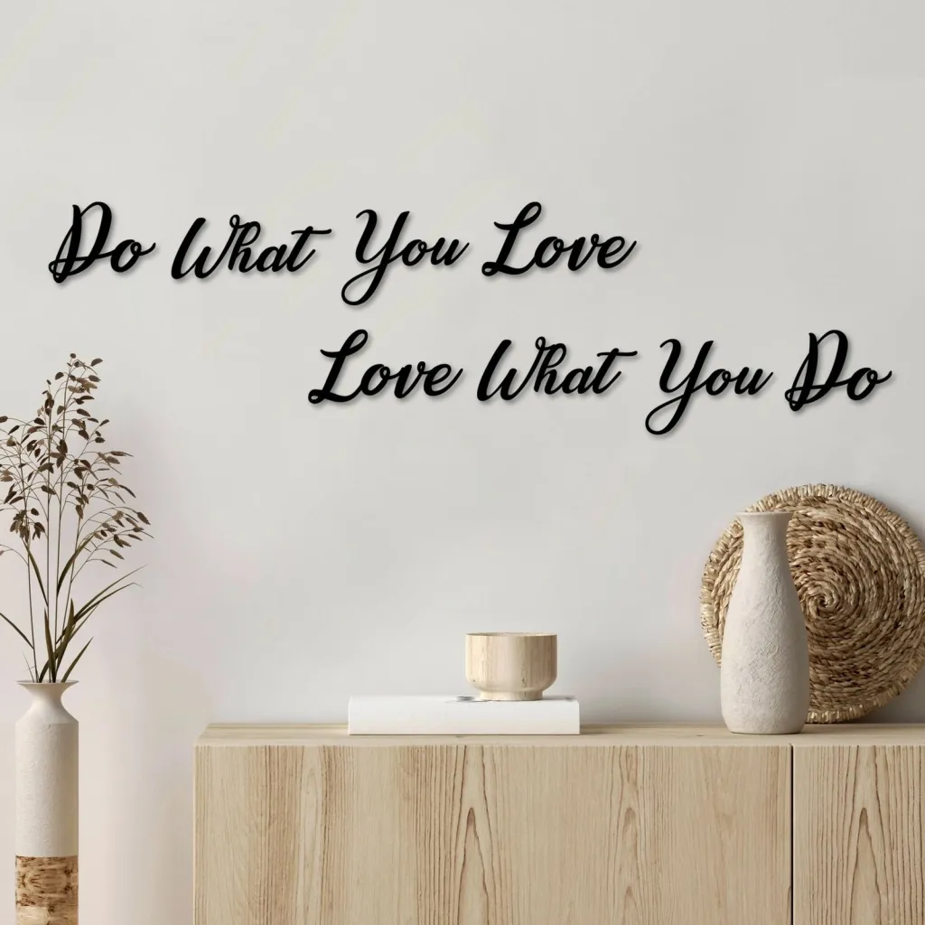 Aksesor dekorativ metalik për mur, Wallity, Do Love Love Do - 3