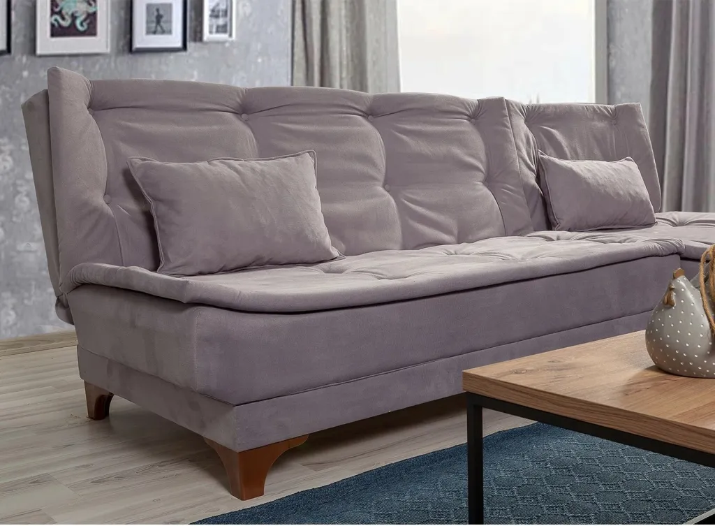 Kënd-sofë krevati Atelier del Sofa, kënd i djathtë, ngjyrë gri - 3