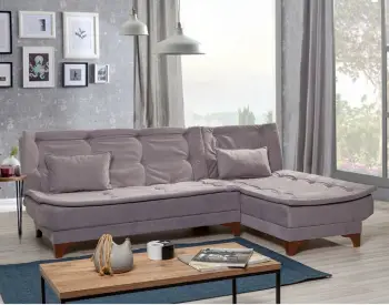 Kënd-sofë krevati Atelier del Sofa, kënd i djathtë, ngjyrë gri
