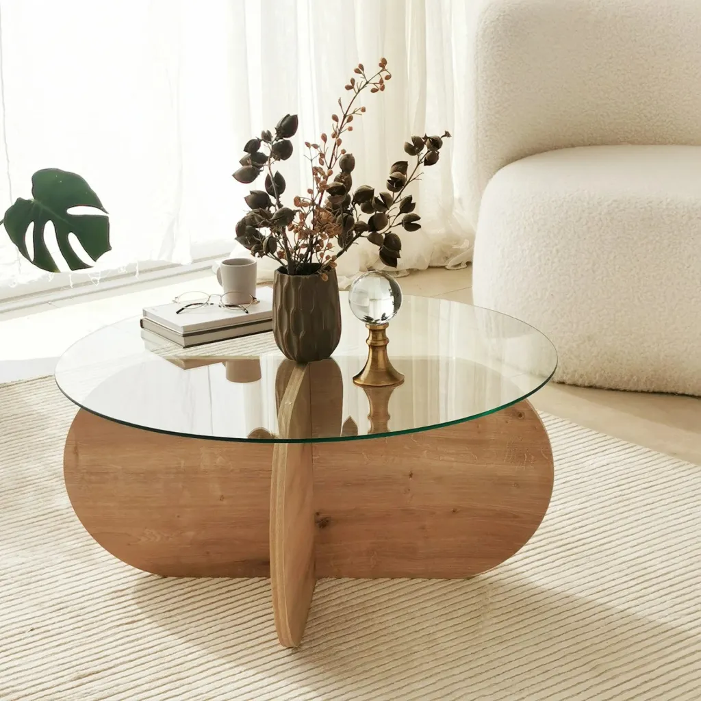 Tavolinë kafeje Hanah Home, Bubble, ngjyrë Sapphire Oak - 1