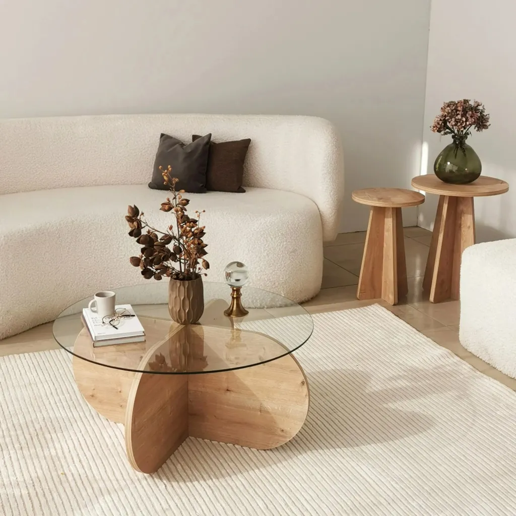 Tavolinë kafeje Hanah Home, Bubble, ngjyrë Sapphire Oak - 4