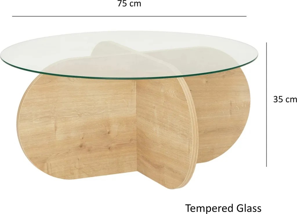 Tavolinë kafeje Hanah Home, Bubble, ngjyrë Sapphire Oak - 10