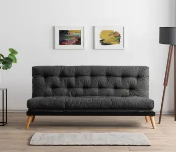 Divan-krevat treshe, Atelier del Sofa, Saki, ngjyrë gri e errët