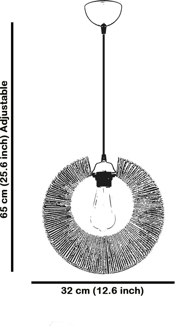 Llambë tavani Opviq, Kruh, ngjyrë kafe - 4