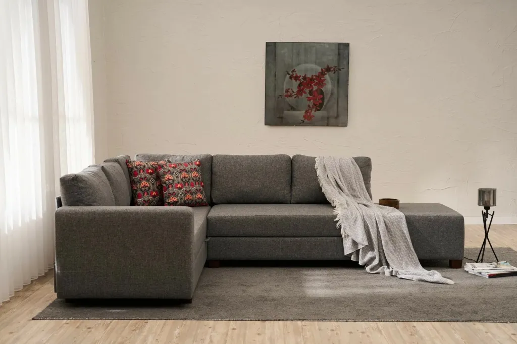 Kënd-sofë krevate Atelier del Sofa, Ali majtas, ngjyrë gri - 2