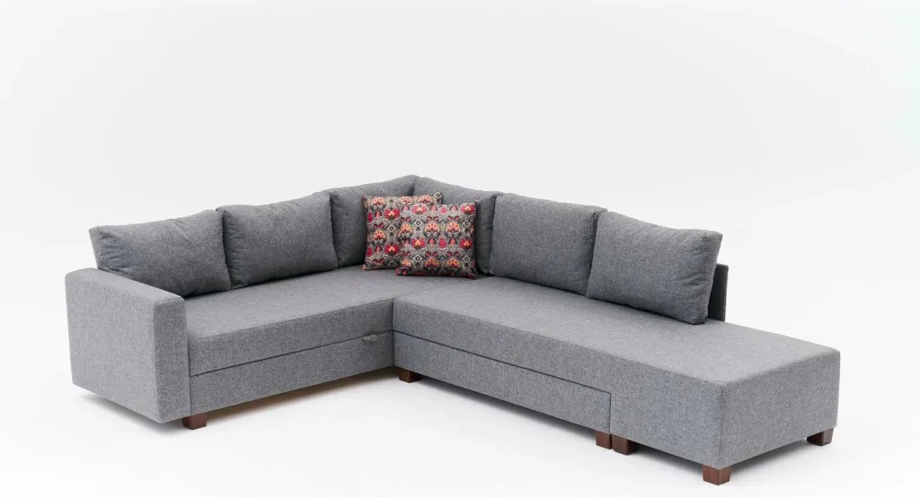 Kënd-sofë krevate Atelier del Sofa, Ali majtas, ngjyrë gri - 7