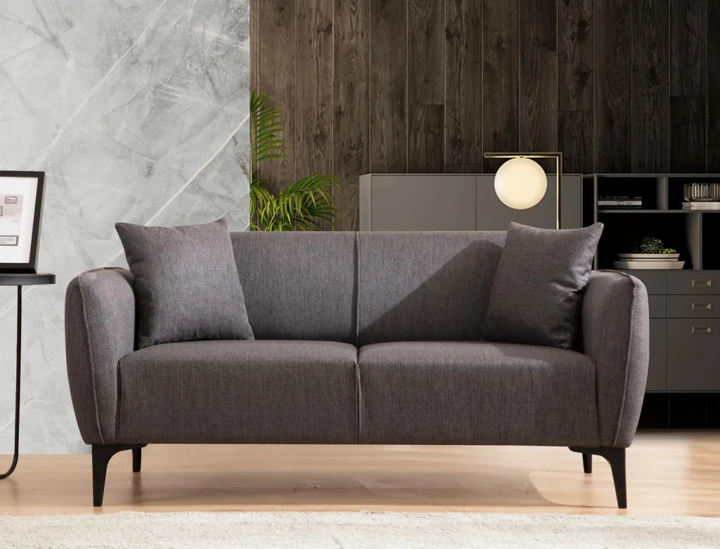 Divan dy vendësh Atelier del Sofa, Belissimo, ngjyrë gri e errët - 1