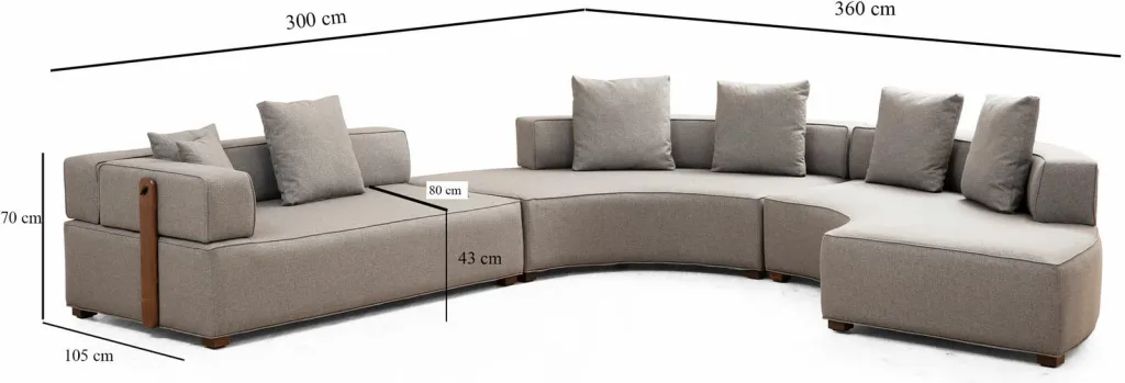 Këndore Atelier del Sofa, Gondol-4, gri - 14