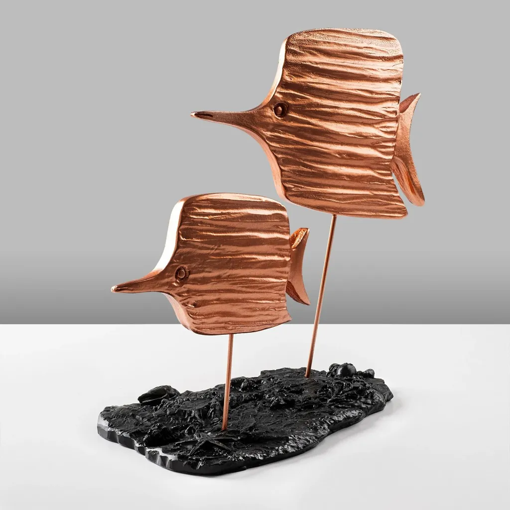 Objekt dekorativ Aberto Design, Copperband 2, ngjyrë bronzi - 5