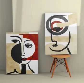 Pikturë dekorative në kanavacë (2 copë), Wallity, 2KNV4234, 50x70cm