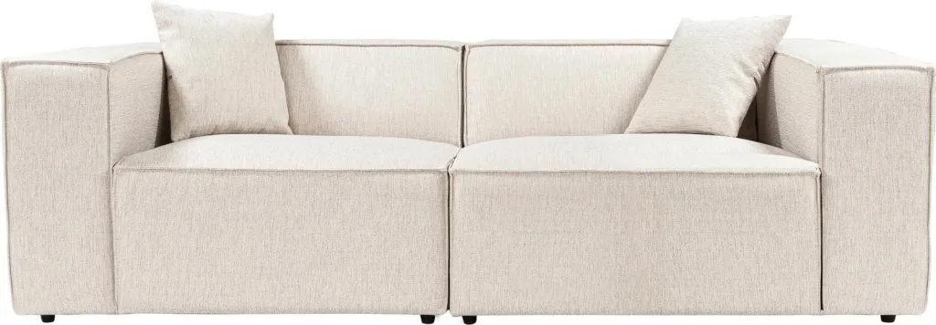 Divan dy ulëshe Atelier del Sofa, Lora, ngjyrë kafe e çelët - 2