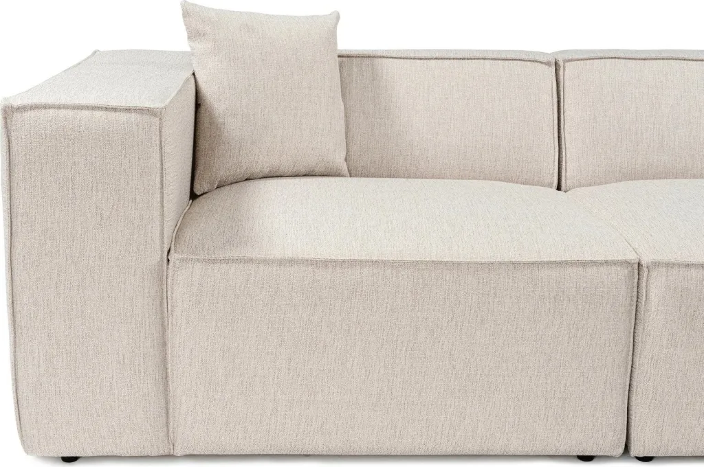 Divan dy ulëshe Atelier del Sofa, Lora, ngjyrë kafe e çelët - 3