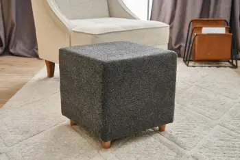 Puf Ranma Gabbana, anthracite, Atelier del Sofa, 40x40x40cm