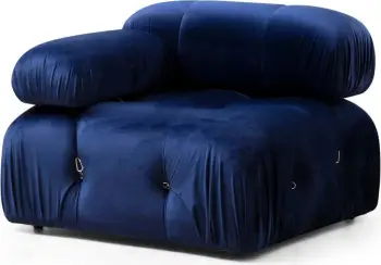 Karrige një vendëshe Bubble L1, kadife blu