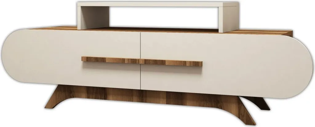 Komodë TV Hanah Home, ngjyrë trëndafili-lisi, krem - 3