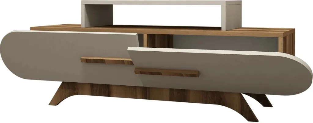 Komodë TV Hanah Home, ngjyrë trëndafili-lisi, krem - 4