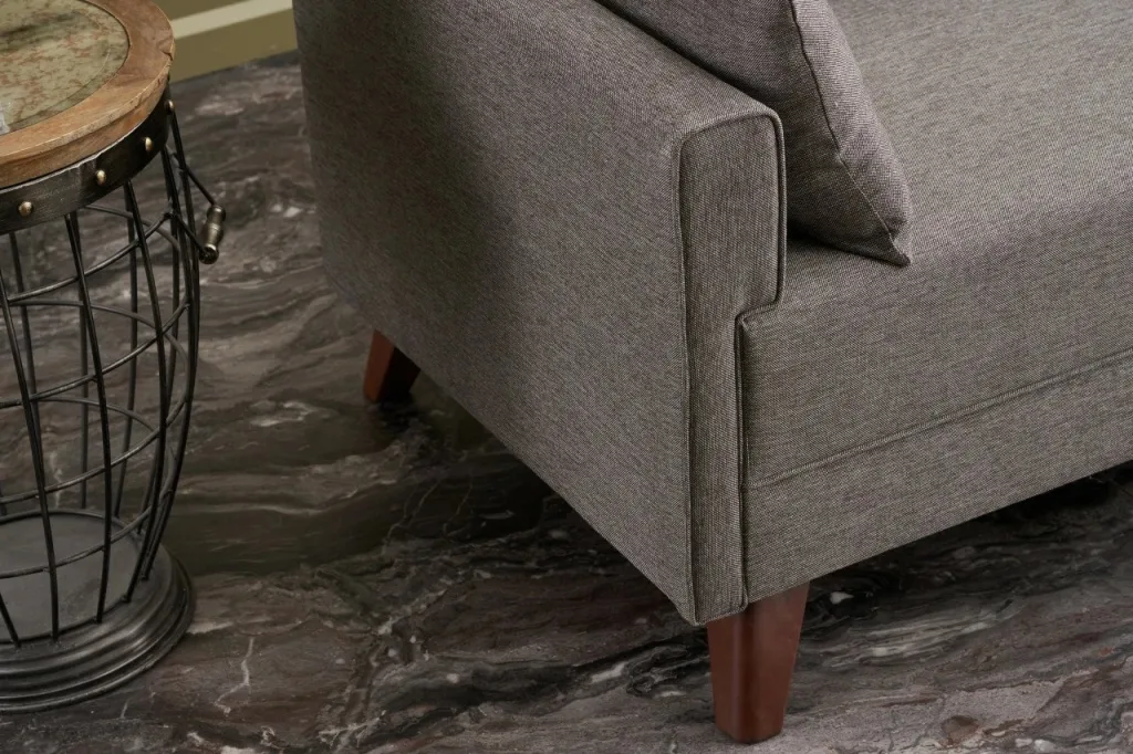 Divan treshe Atelier del Sofa, Bella, ngjyrë kafe - 4