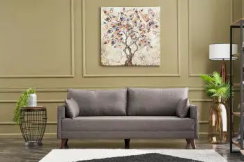 Divan treshe Atelier del Sofa, Bella, ngjyrë kafe