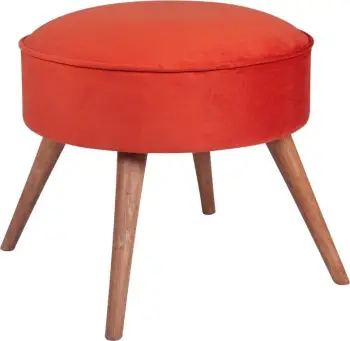 Puf Boyce, ngjyrë e kuqe qeramike, Atelier del Sofa