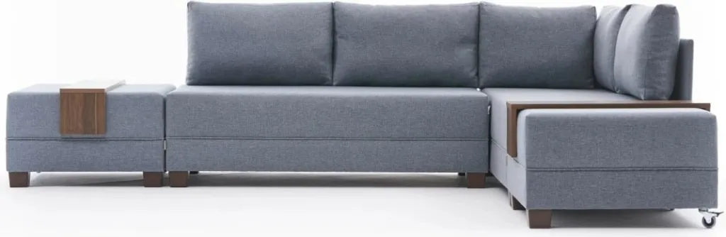 Kënd-sofë krevati Fly, ngjyrë kaltër, Atelier del Sofa - 5