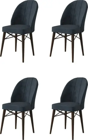 Set karrigash (4 copë) Hanah Home, Ritim, anthracite, kafe