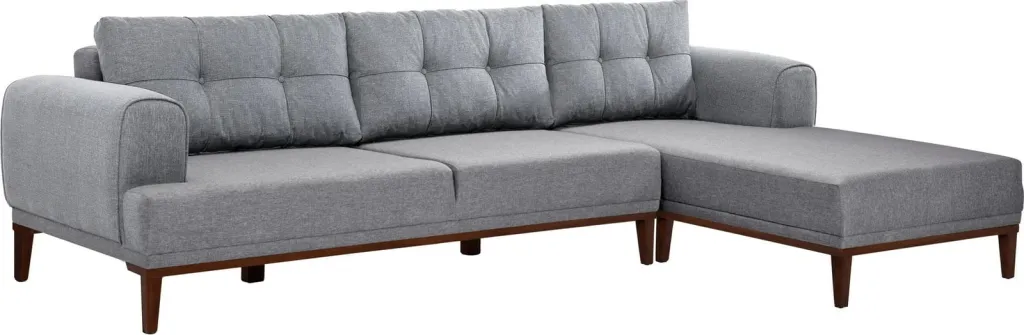 Këndare Atelier del Sofa, Vina Corner, ngjyrë gri dhe arre - 4