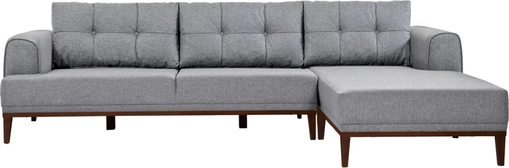 Këndare Atelier del Sofa, Vina Corner, ngjyrë gri dhe arre - 5