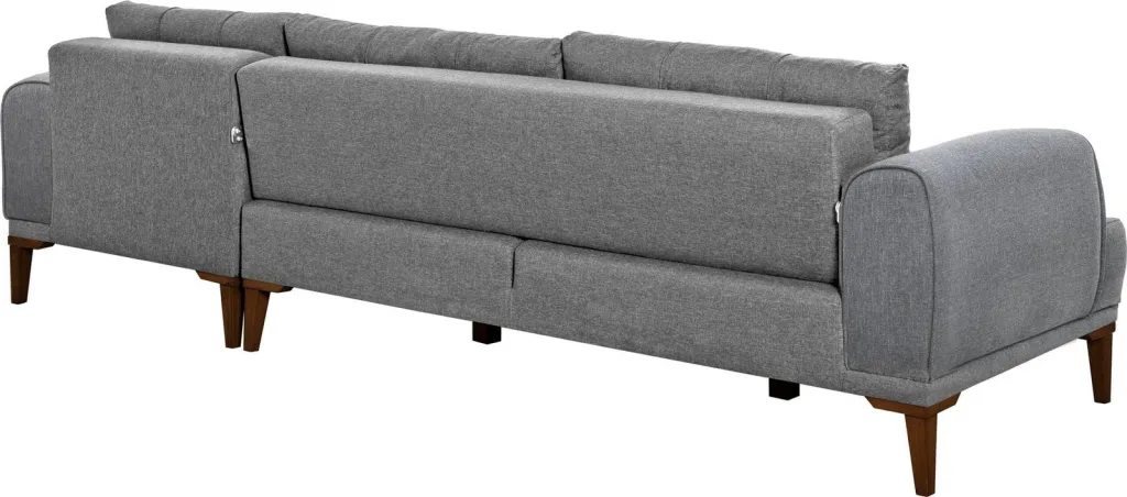 Këndare Atelier del Sofa, Vina Corner, ngjyrë gri dhe arre - 8