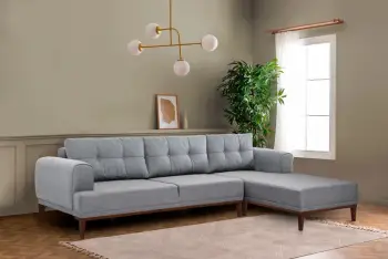 Këndare Atelier del Sofa, Vina Corner, ngjyrë gri dhe arre