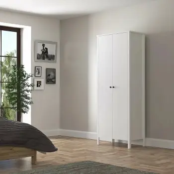 Dollap Hanah Home, FRN-10040, ngjyrë druri dhe e bardhë