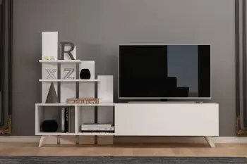 Komodinë për TV Vale, bardhë
