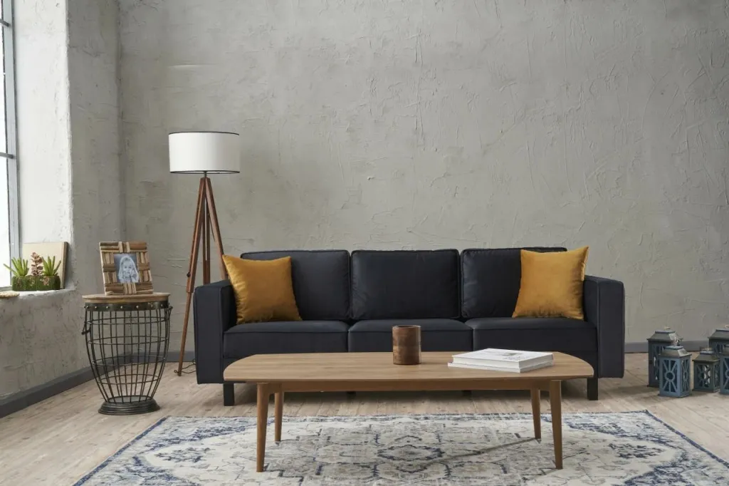 Divan treshe Atelier del Sofa, kadife Kale, antracit - 1