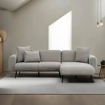 Këndare Atelier del Sofa, ana e djathtë, ngjyrë gri e çelët