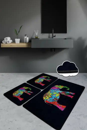 Set tapetash për banjo, 3 copë, Mijölnir, Olifant, ngjyrë e zezë