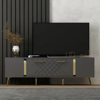 Komodë TV Hanah Home, Detas, anthracite dhe ari