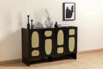Konsolë Hanah Home Simona 80, e zezë
