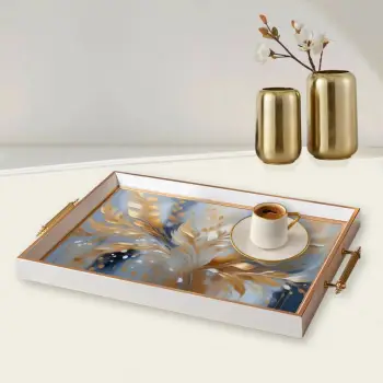 Tabaka xhami Aberto Design, shumëngjyrëshe, TPB9926, 50x29x3.5 cm