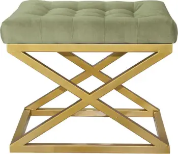 Puf Atelier del Sofa, ngjyrë ari dhe e gjelbër, Capraz