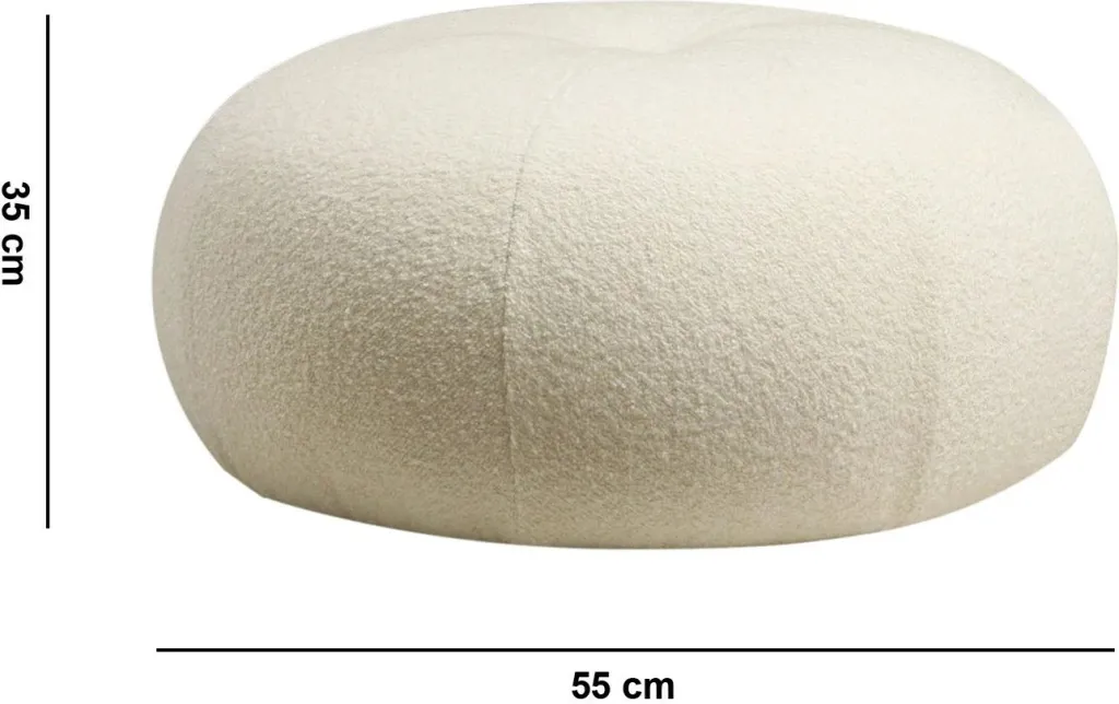 Puf Tina, bouclet e bardhë - 5