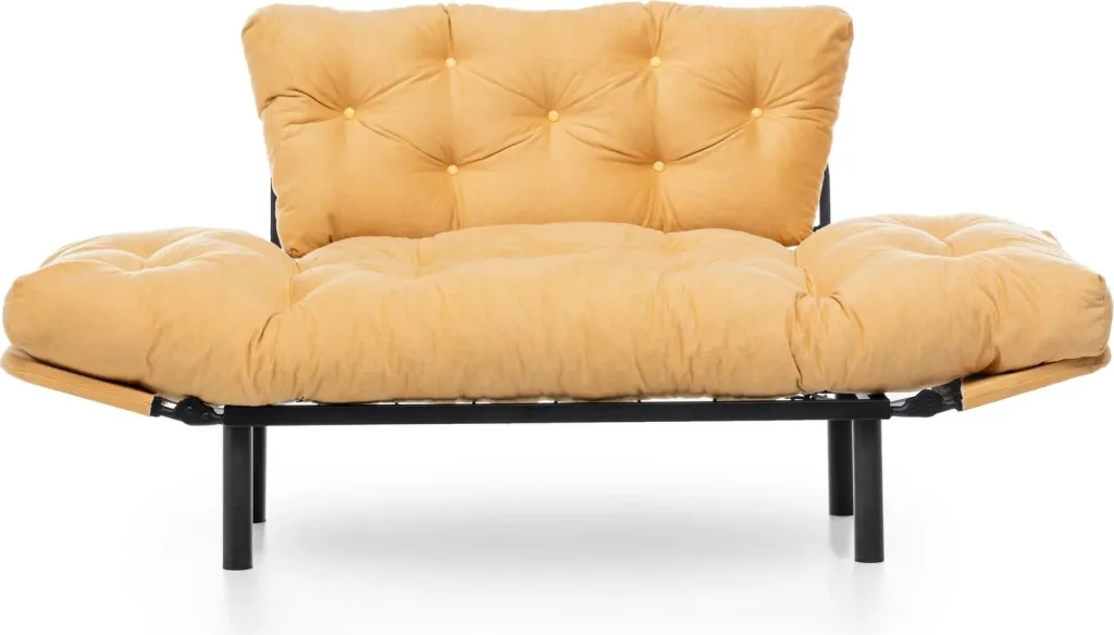 Divan-krevat 2 vende, ngjyrë mustard, Nitta - 6